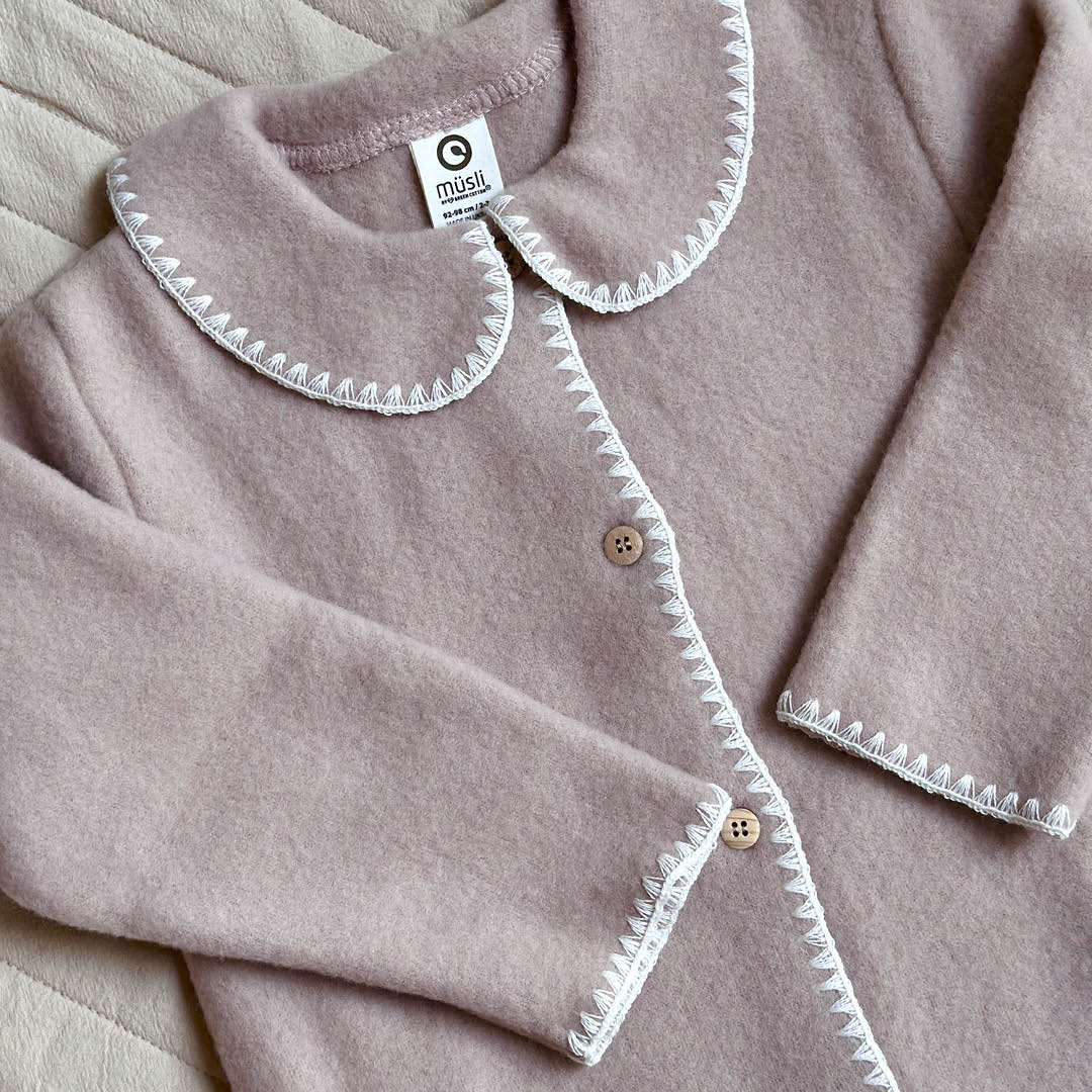 WOOL fleece jakke