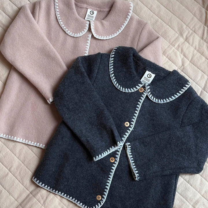 WOOL fleece jakke