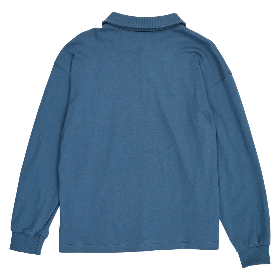 SINGLE JERSEY polo bluse