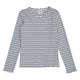 STRIPE rib langærmet T-shirt