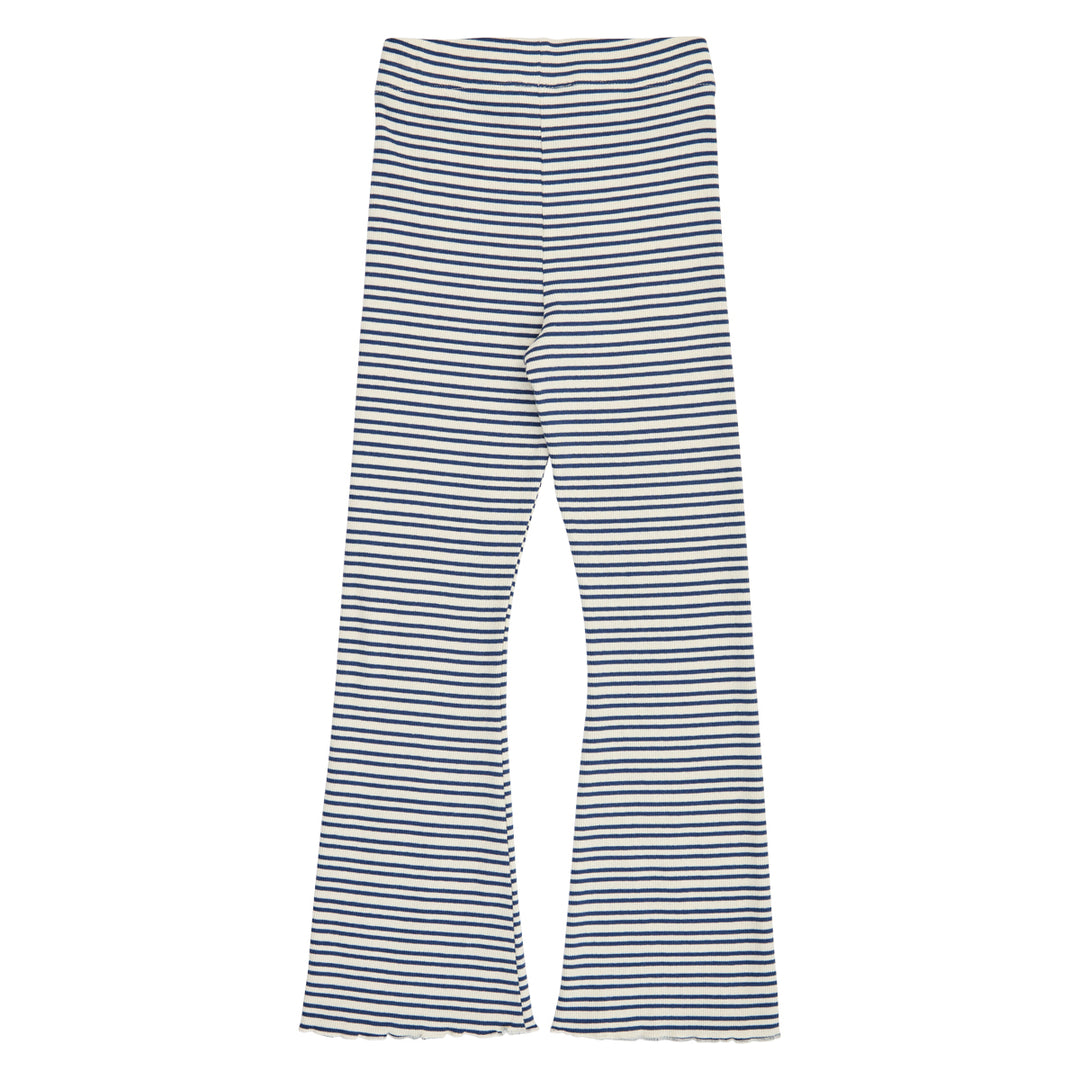 STRIPE rib flared bukser
