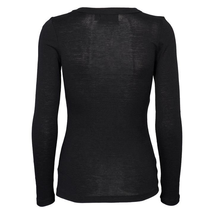 WOOL langærmet bluse