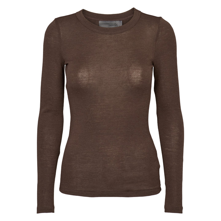 WOOL langærmet bluse