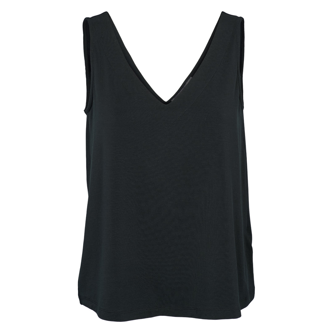TENCEL v-hals ærmeløs top