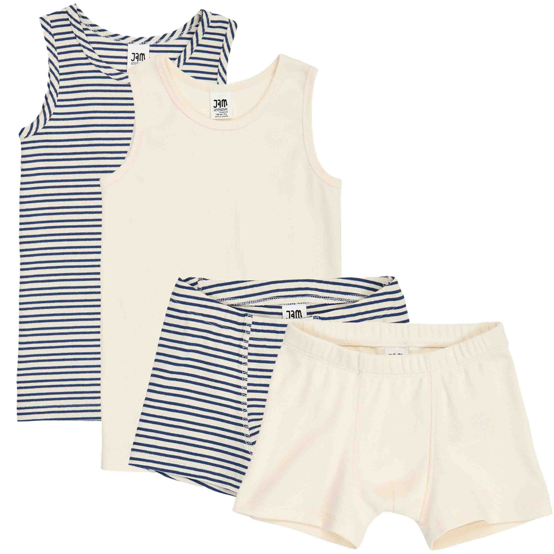 JAM rib boxershorts undertøjssæt 2-pak
