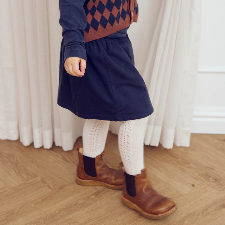 Strømpebukser med hulmønster 2-pak