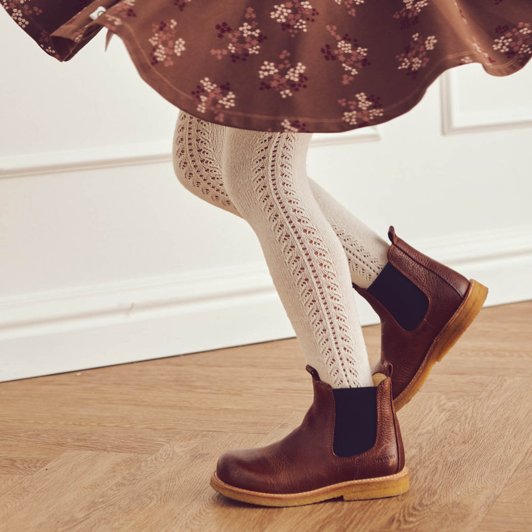 Strømpebukser med hulmønster