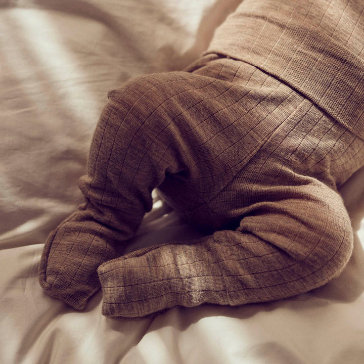 WOOLLY RIB bukser med foldbare fødder