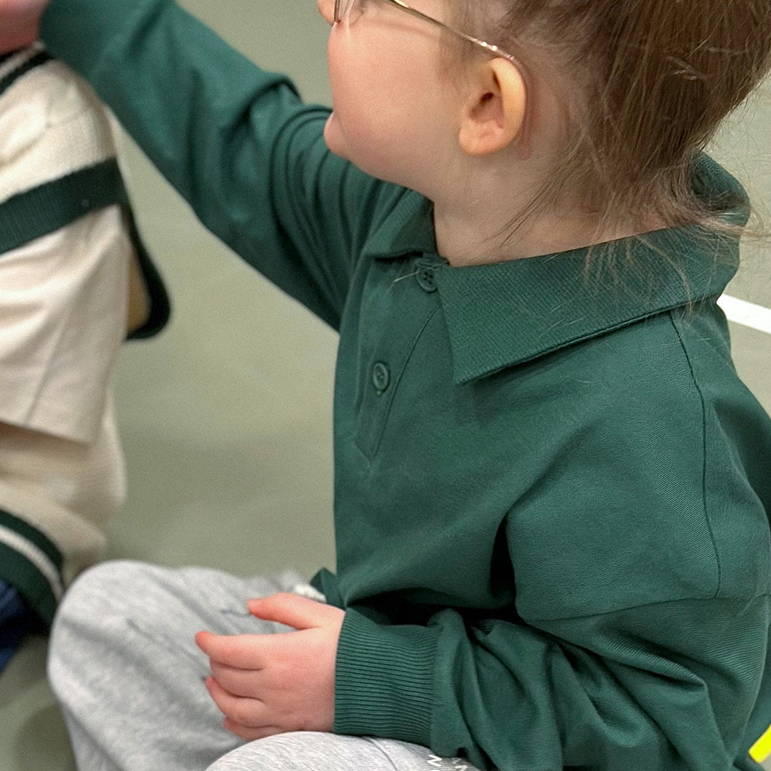 SINGLE JERSEY polo bluse