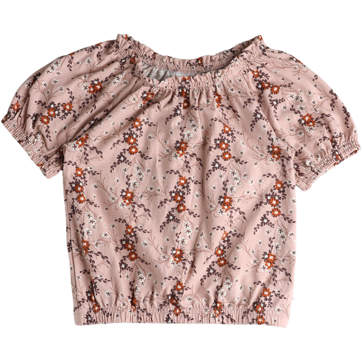 RE-LOVED GERANIUM top med blomsterprint