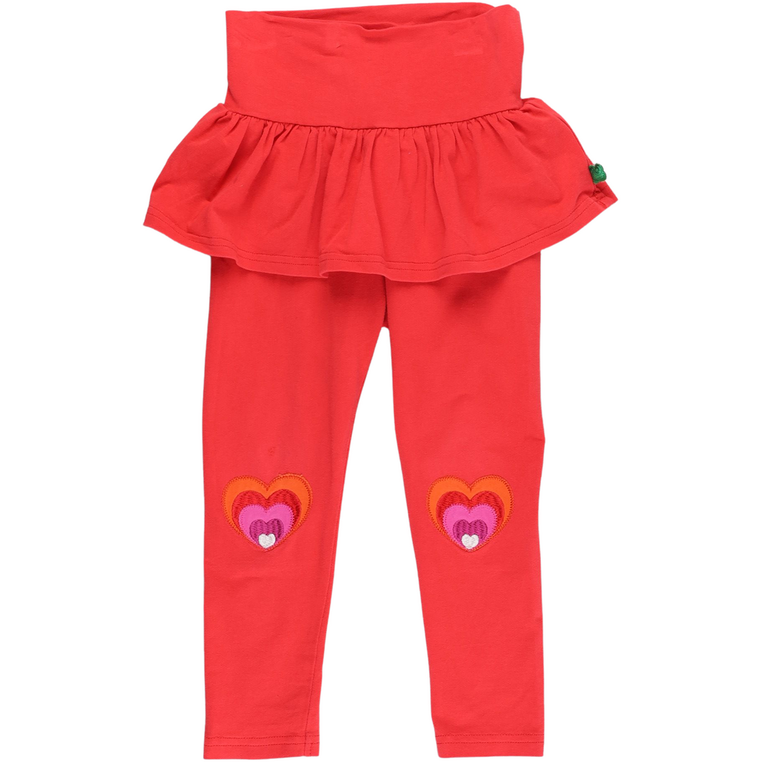 RE-LOVED HEART leggings med skørt