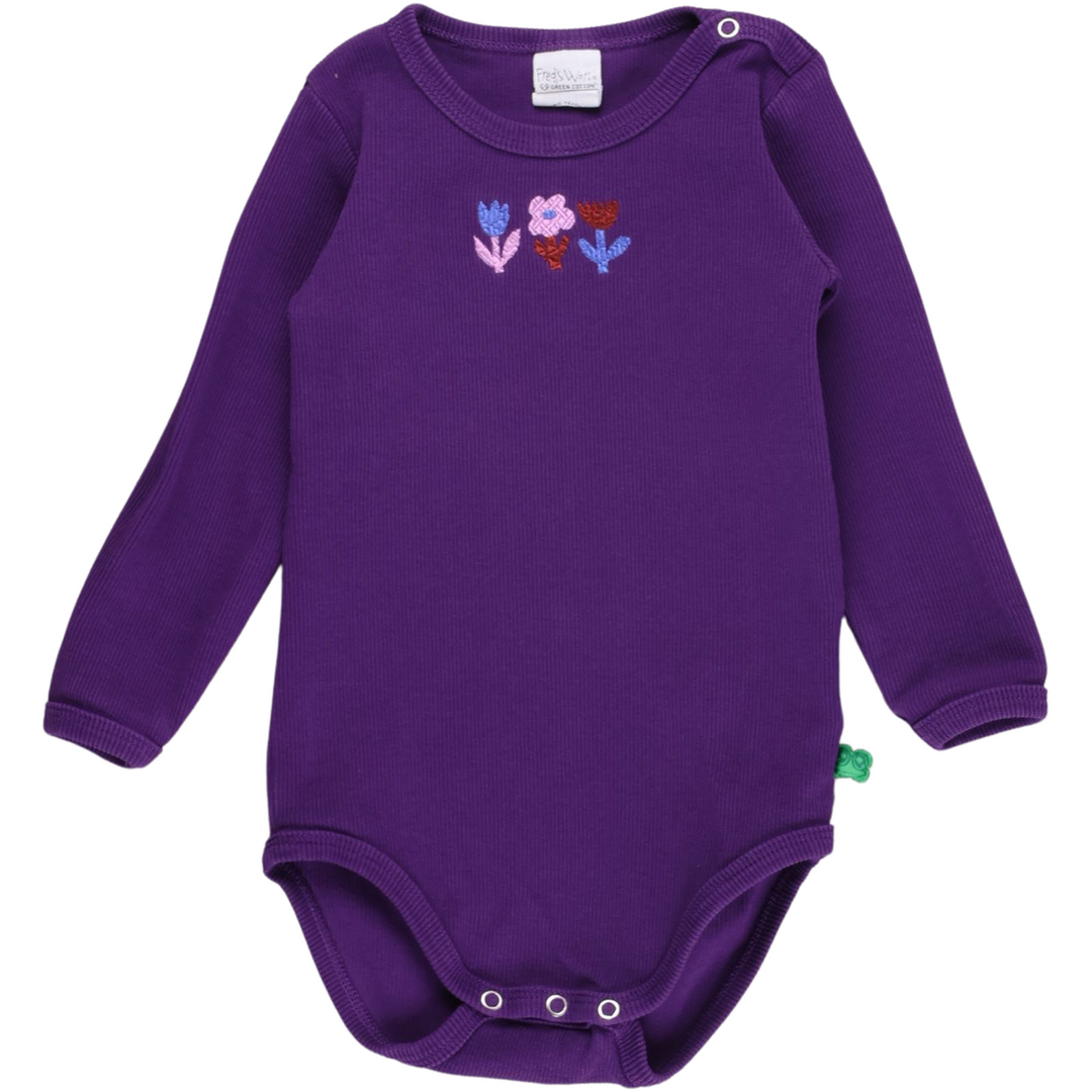 RE-LOVED DECO RIB body med en blomst