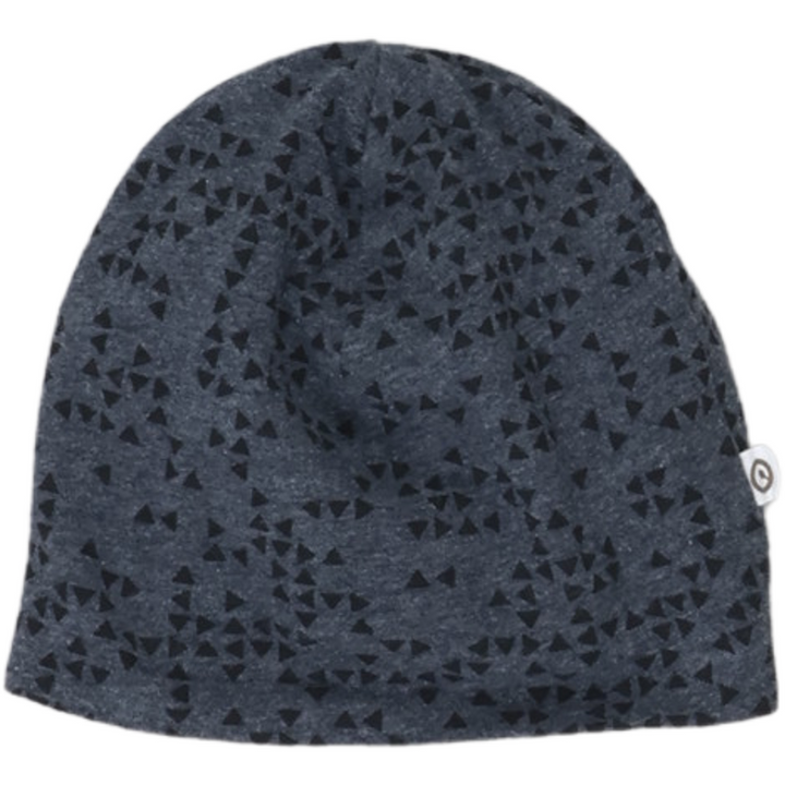 RE-LOVED TRIANGLE beanie med print af små trekanter - baby