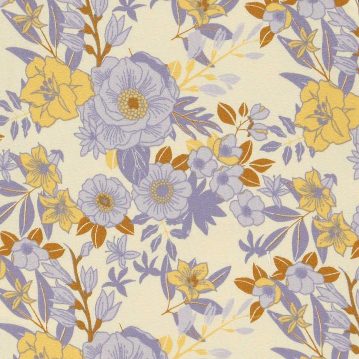 RE-LOVED CARDAMINE bukser med læg og blomsterprint