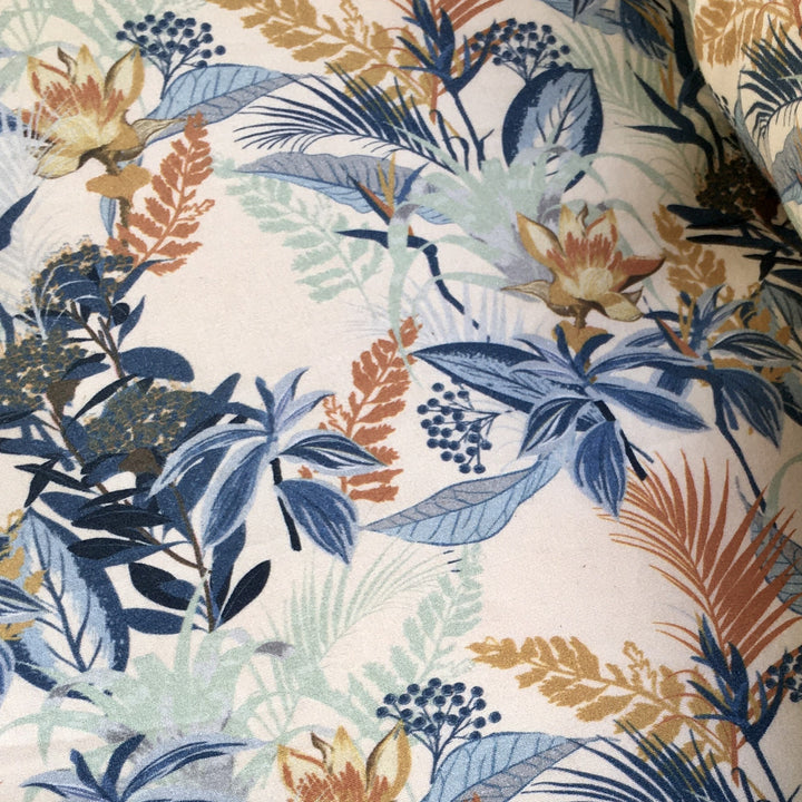 RE-LOVED FERN puslepude-betræk med blomster