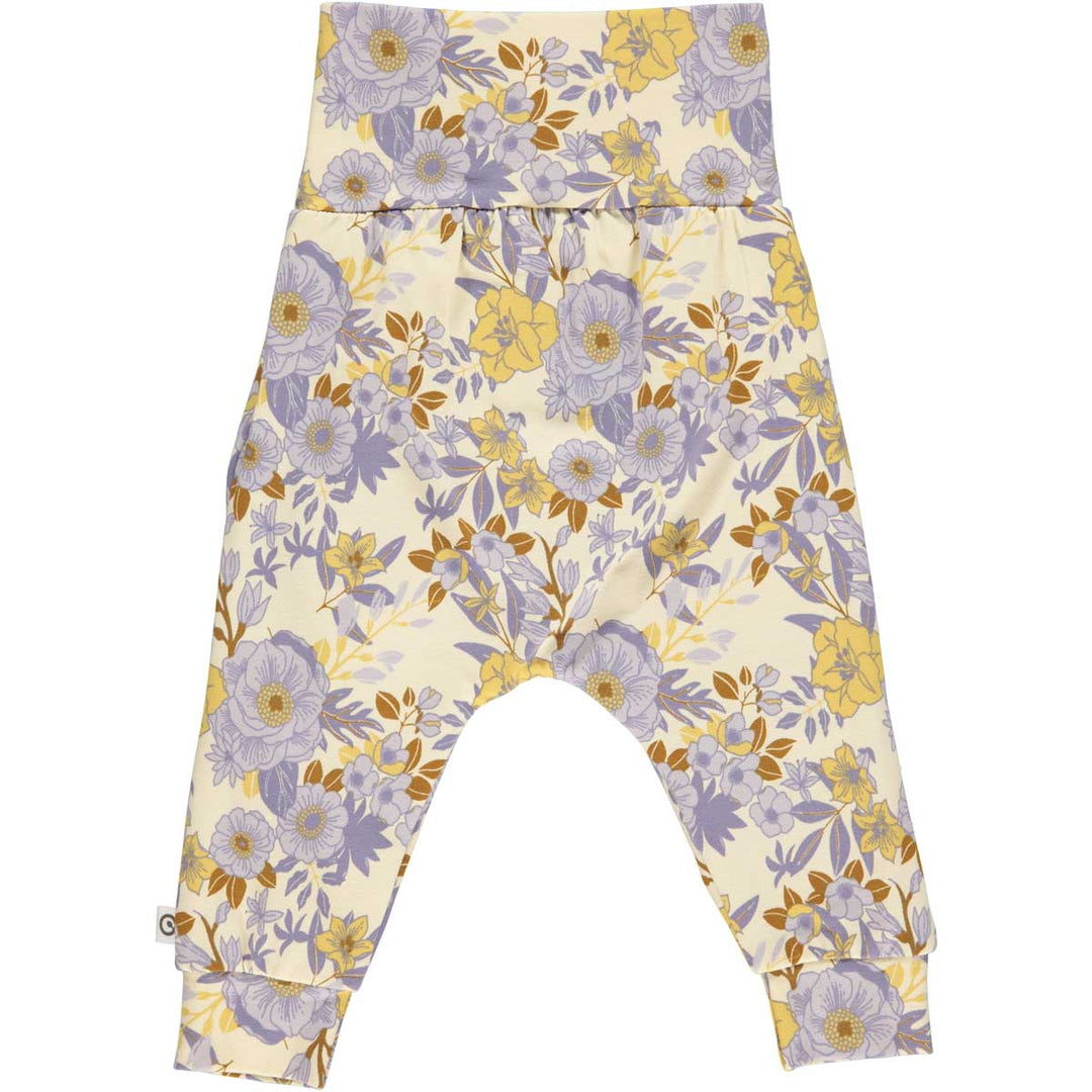 RE-LOVED CARDAMINE bukser med læg og blomsterprint