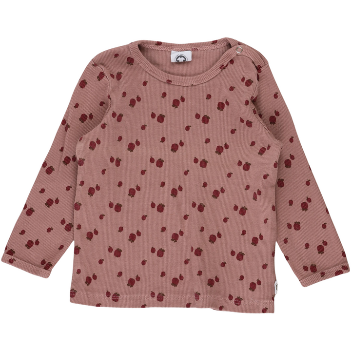 RE-LOVED APPLE bluse med print af æbler