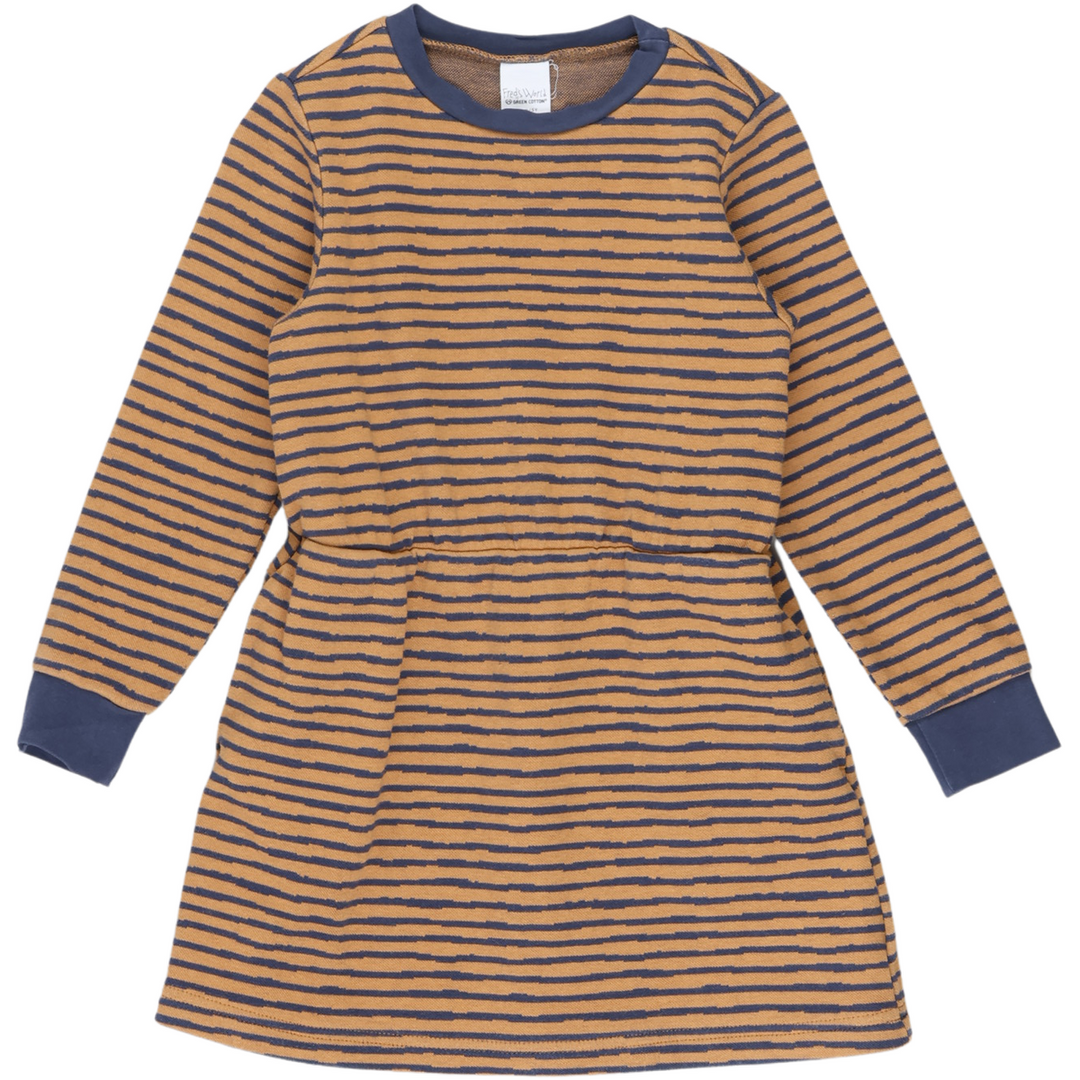 RE-LOVED STRIPE kjole med tværgående striber