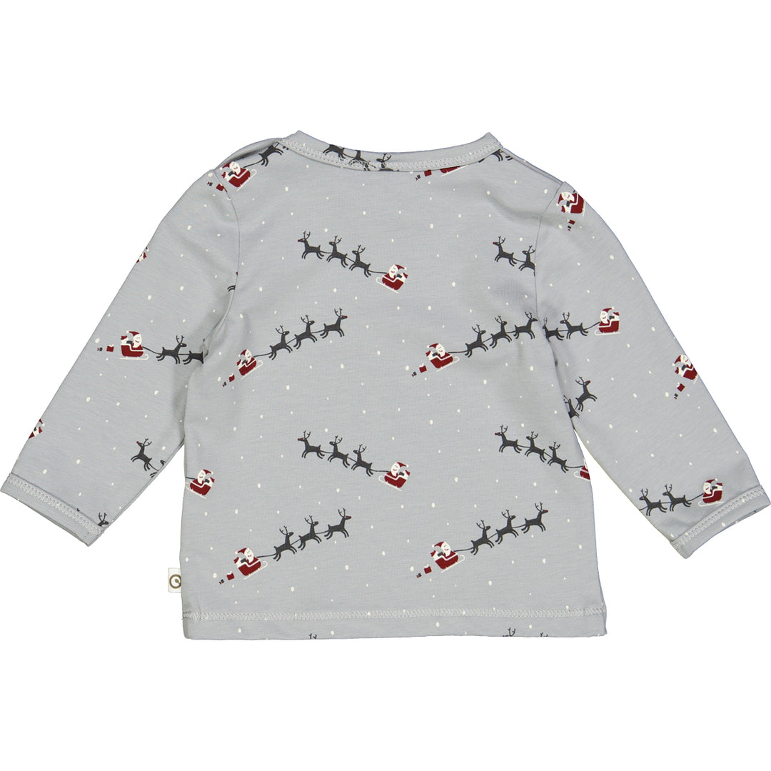 SANTA bluse med juleprint