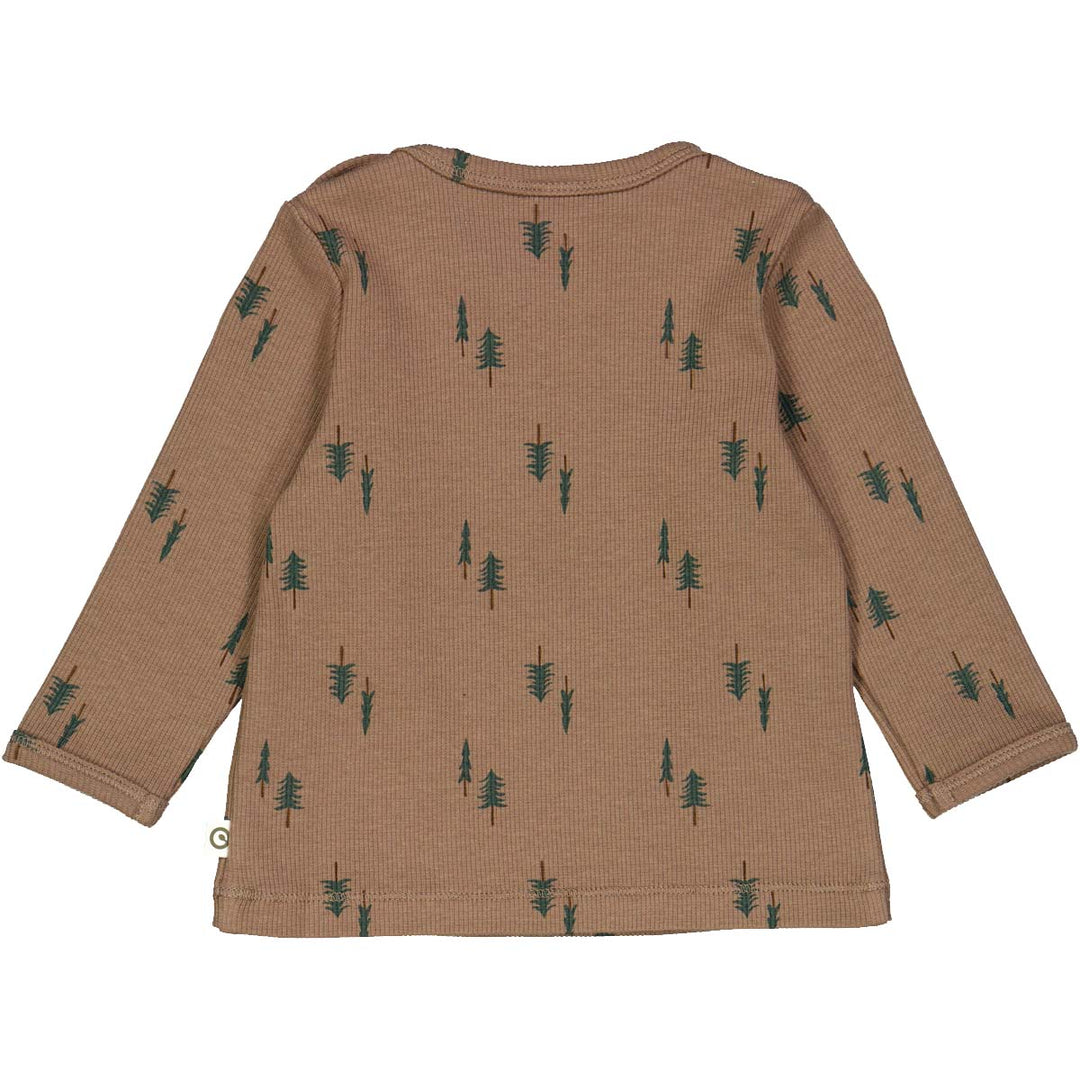 PINE bluse med print af grantræer