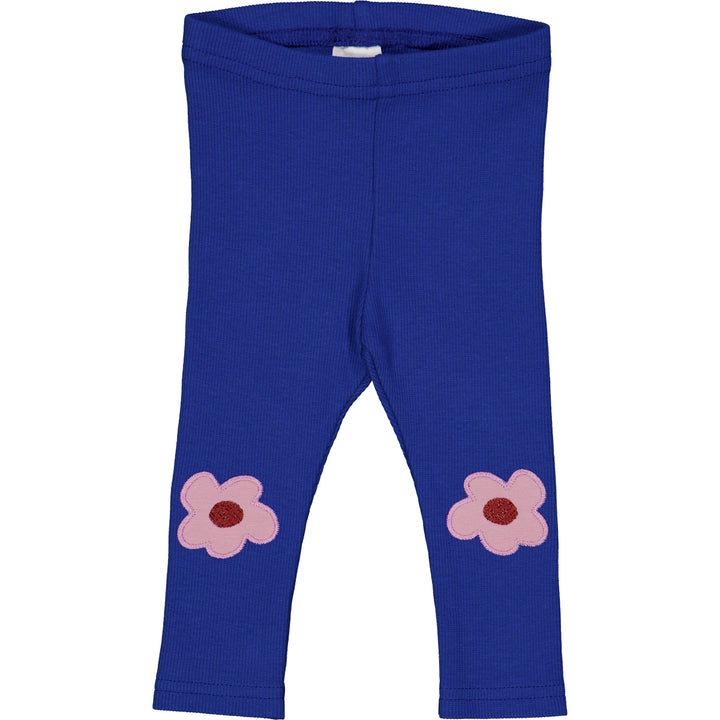 DECO RIB leggings med blomster