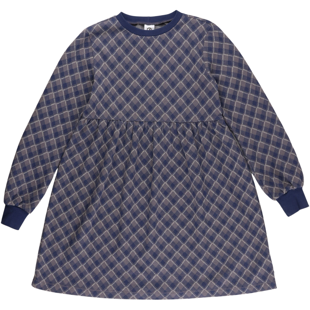 RE-LOVED JACQUARD kjole med tern