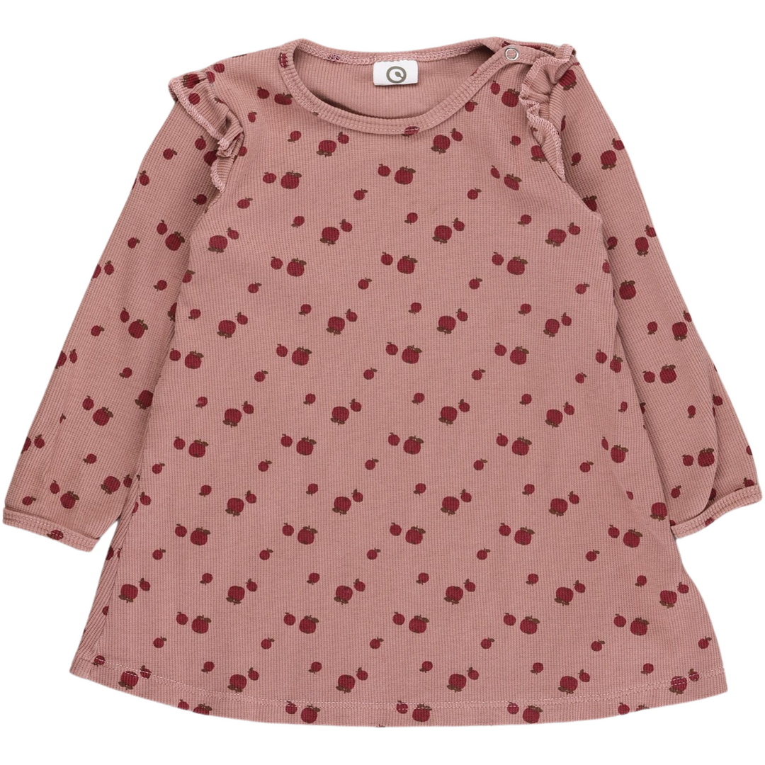 RE-LOVED APPLE flæse kjole med print af æbler