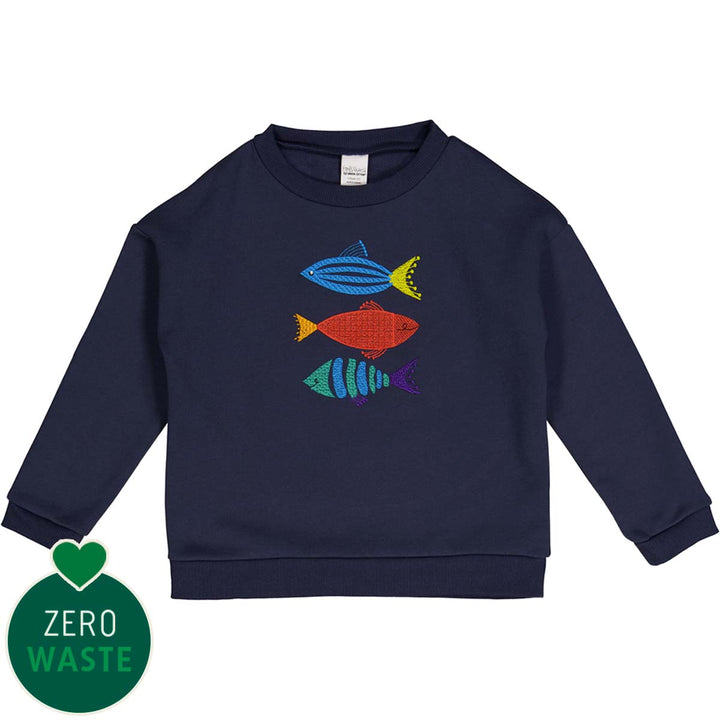 RE-LOVED Sweatshirt med fisk