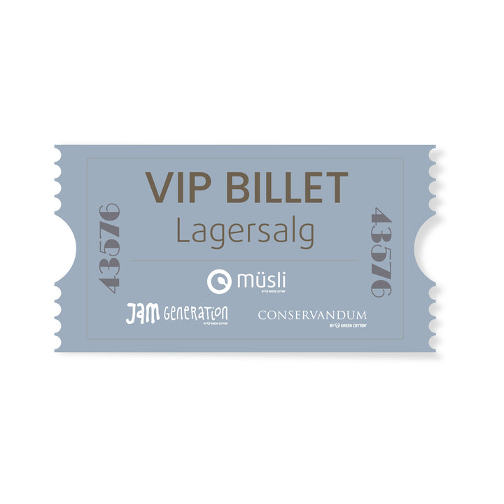 VIP billet til lagersalg onsdag 18/3 kl. 14 - 16 på Messevejen, Port 20, Hal Q, 7400 Herning
