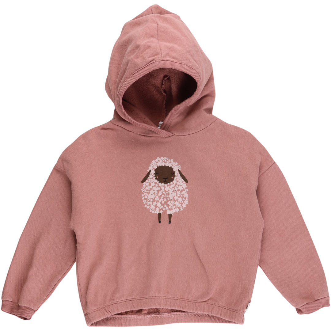 RE-LOVED FLORA hoodie med et får