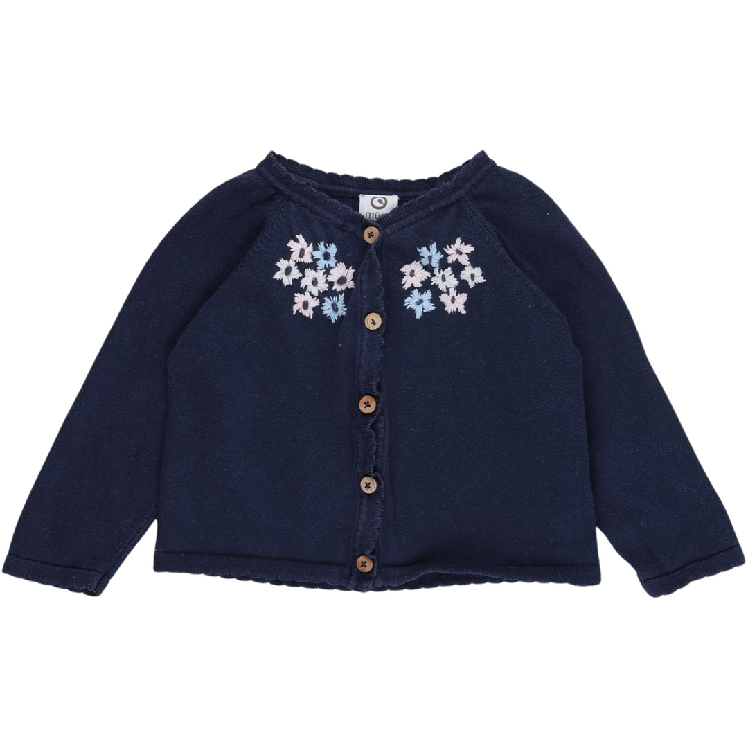RE-LOVED PETIT strikket cardigan med blomster