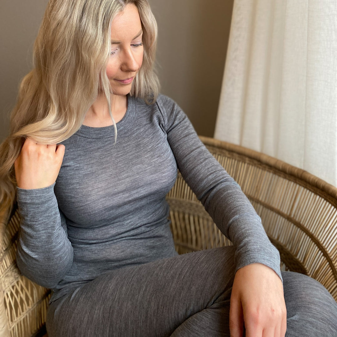 RE-LOVED WOOL bluse i merinould