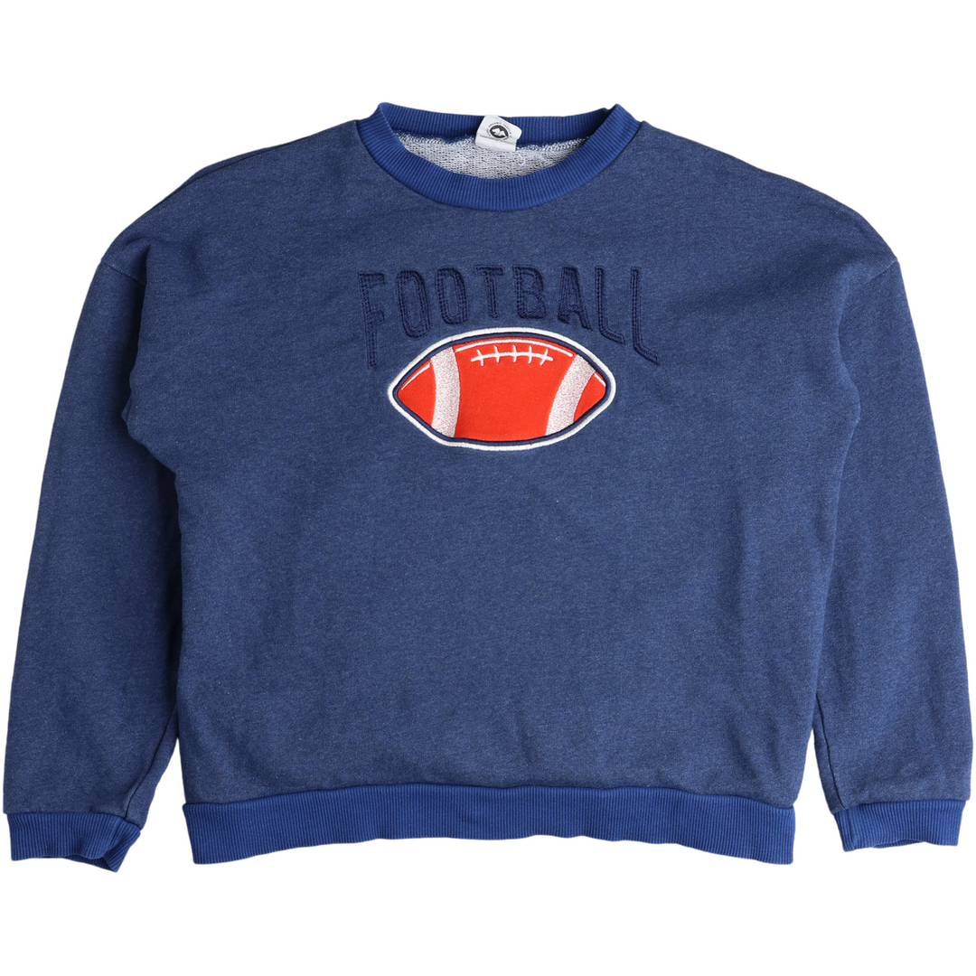 RE-LOVED SWEAT trøje med football broderi