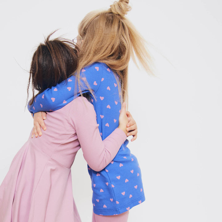 RE-LOVED HEART kjole med hjerter