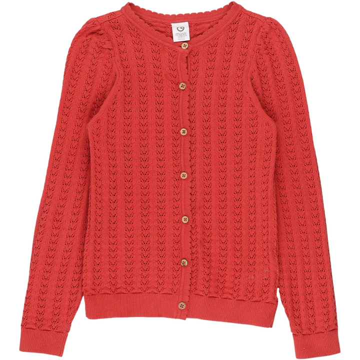 RE-LOVED LADYBIRD strik cardigan