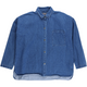 RE-LOVED DENIM skjorte med brystlomme