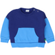 RE-LOVED SWEAT BLOCK trøje med lomme