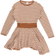 RE-LOVED STRIPE kjole med fyldigt skørt