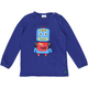 RE-LOVED HELLO bluse med en applikation af robot