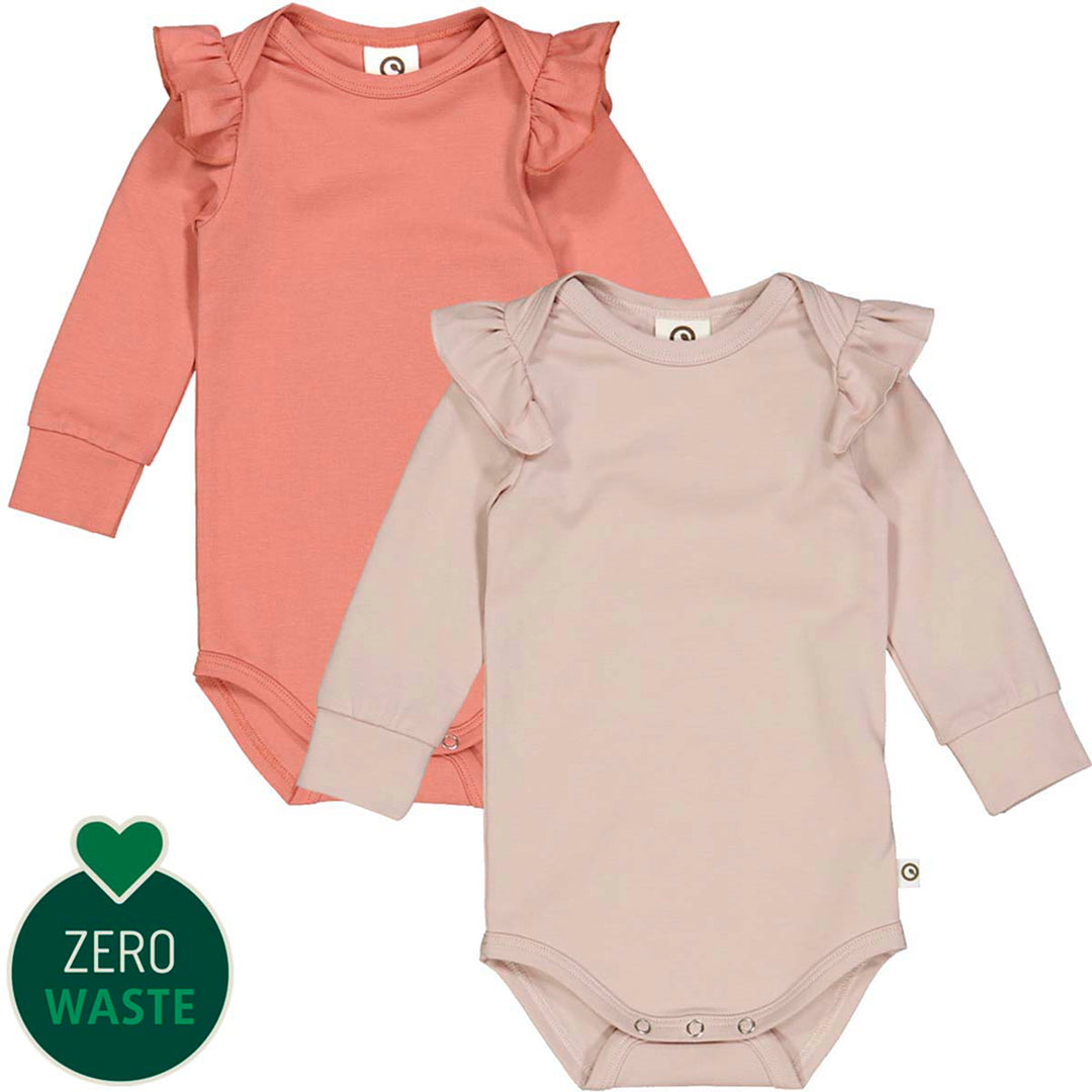 RE-LOVED BASIC body med flæser 2-pak