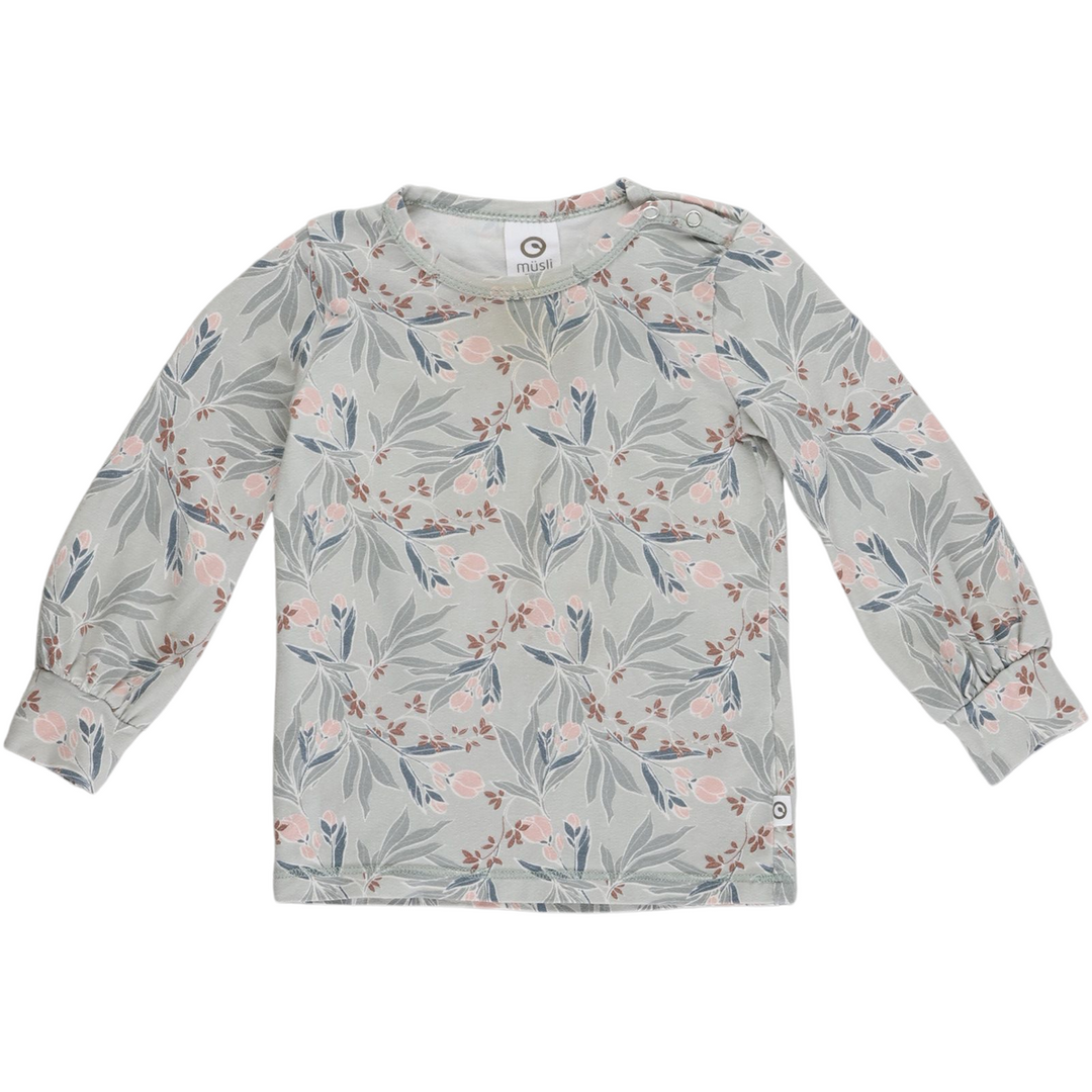 RE-LOVED PEONY bluse blomsterprint og ballonærmer