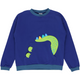 RE-LOVED DINO-hale sweattrøje med lomme