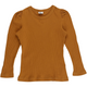 RE-LOVED COZY RIB  bluse med puf ærmer