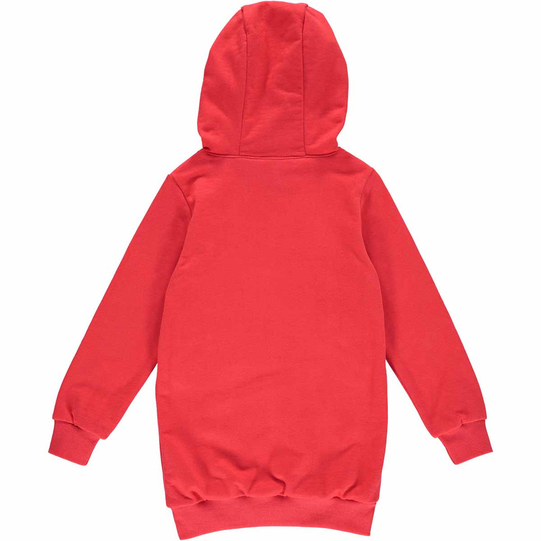 SWEAT hoodie kjole med lomme