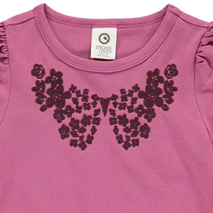 PETIT BLOSSOM top med broderi