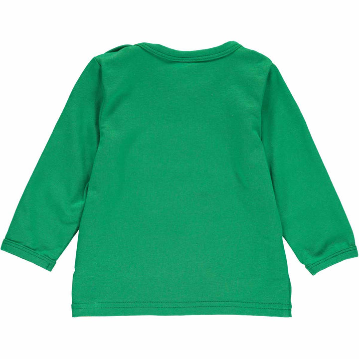 HELLO bluse med applikation af en dinosaur