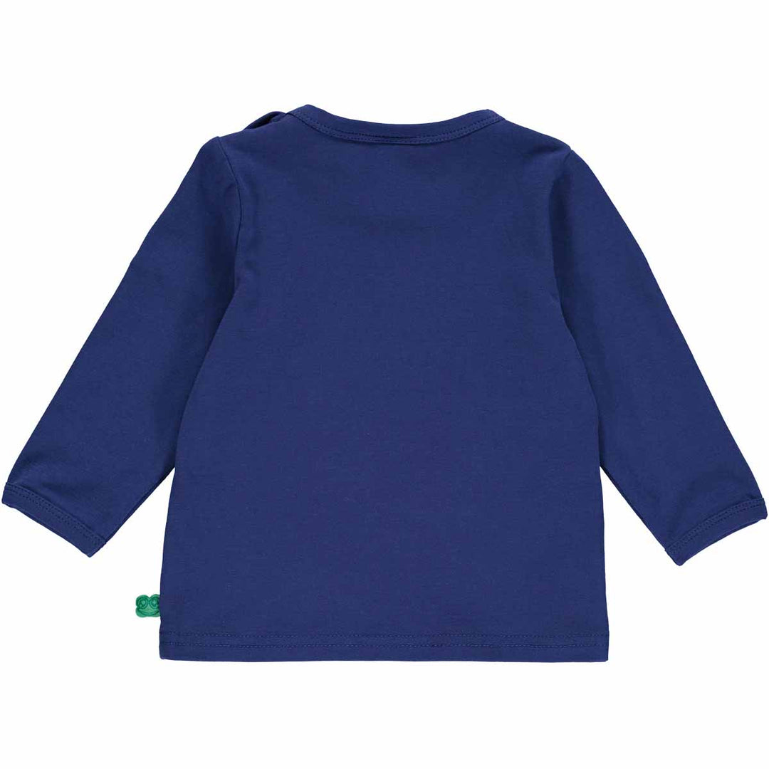 HELLO bluse med en applikation af robot