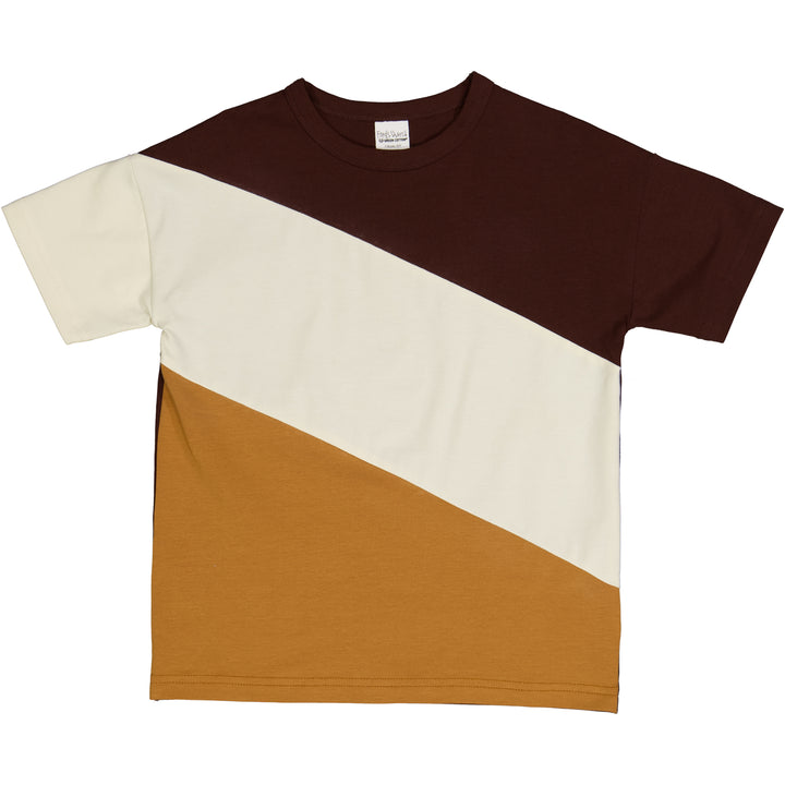 T-shirt med block farver