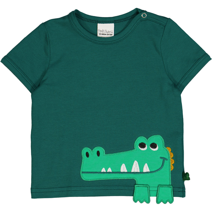 CROCO applikation T-shirt med krokodille