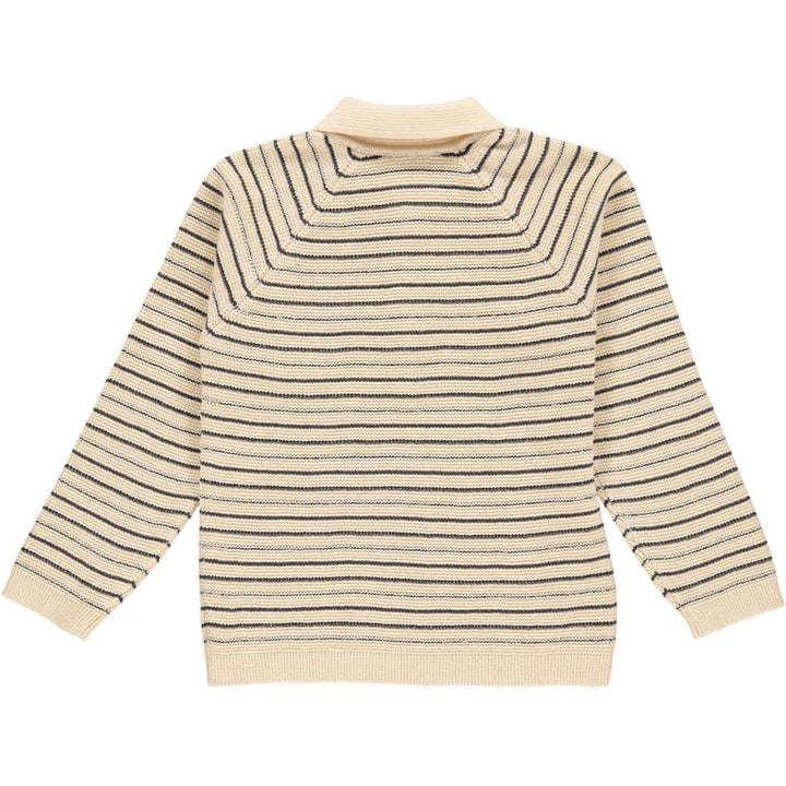 KNIT STRIPE trøje med krave